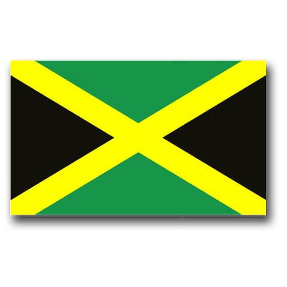 3.8 Inch Jamaica Flag Vinyl Transfer Decal