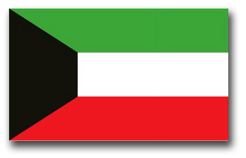 3.8 Inch Kuwait Flag Vinyl Transfer Decal
