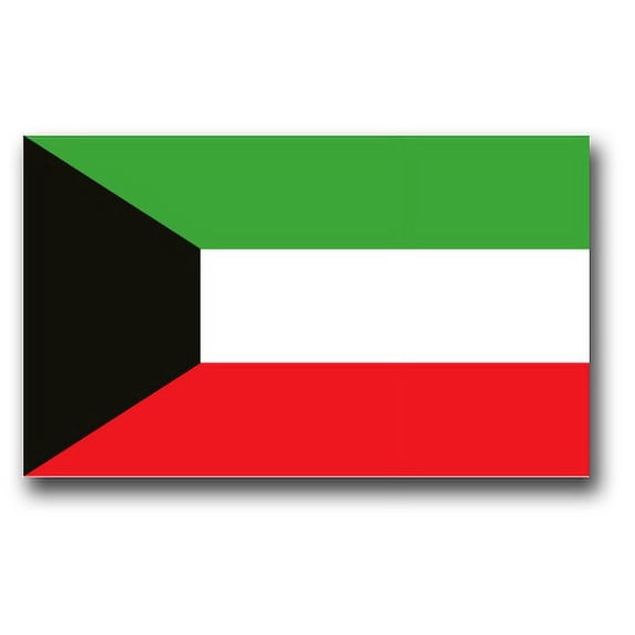 3.8 Inch Kuwait Flag Vinyl Transfer Decal