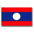 thumbnail image 1 of 3.8 Inch Laos Flag Vinyl Transfer Decal, 1 of 1