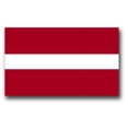 thumbnail image 1 of 3.8 Inch Latvia Flag Vinyl Transfer Decal, 1 of 1