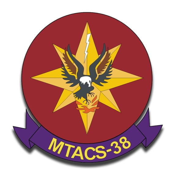 3.8 Inch Marine Tactical Air command Squadron 38 Sticker Decal