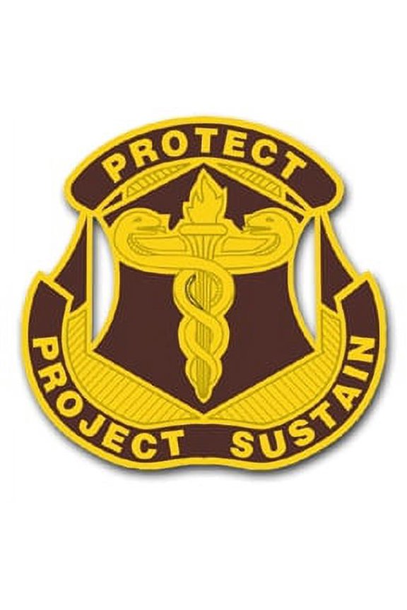 3.8 Inch Medical Research and Materials Command Unit Crest Vinyl Transfer Decal