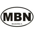 thumbnail image 1 of 3.8 Inch Melbourne Florida Oval Decal, 1 of 1