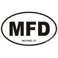 thumbnail image 1 of 3.8 Inch Milford, Connecticut Decal Sticker, 1 of 1