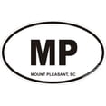 thumbnail image 1 of 3.8 Inch Mount Pleasant South Carolina Oval Decal, 1 of 1