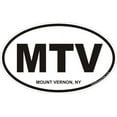 thumbnail image 1 of 3.8 Inch Mount Vernon New York Oval Decal, 1 of 1