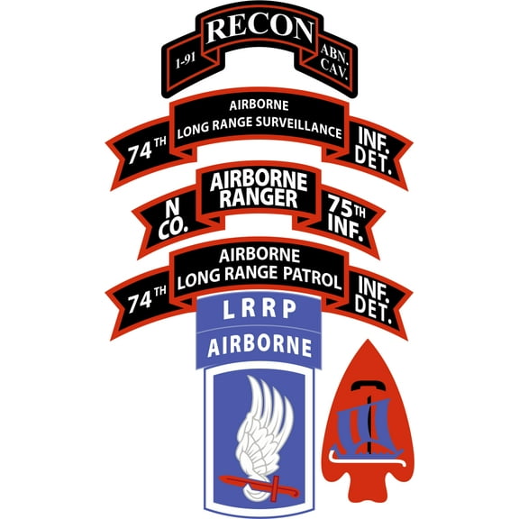 3.8 Inch N Company (RANGER), 75th Infantry (AIRBORNE), 173rd Airborne Brigade Decal