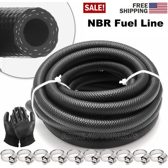 3/8" Inch NBR Rubber Fuel Line Transmission Hose Fuel Injection diesel Fuel Line