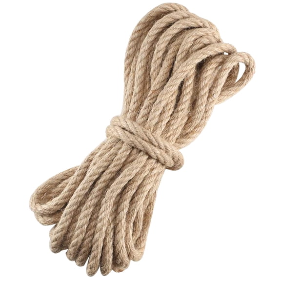 3/8 Inch Natural Hemp Rope for Tug of War Games and DIY Home Decor with 33 Feet Length Perfect for Household Projects and Outdoor Activities