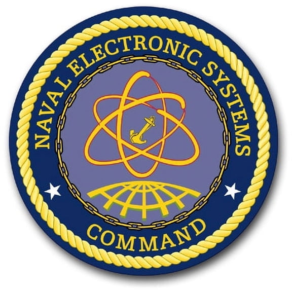 3.8 Inch Naval Electronic Systems Command Vinyl Transfer Decal