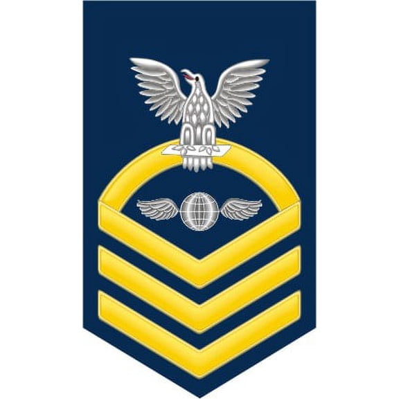 3.8 Inch Navy Chief Gold E-7 Aviation Electronics Mate AE Decal Sticker