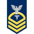 thumbnail image 1 of 3.8 Inch Navy Chief Gold E-7 Hospital Corpsman HM Decal Sticker, 1 of 1