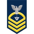 thumbnail image 1 of 3.8 Inch Navy Chief Gold E-7 Illustrator Draftsman DM Decal Sticker, 1 of 1