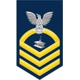 thumbnail image 1 of 3.8 Inch Navy Chief Gold E-7 Steelworkers SW Decal Sticker, 1 of 1