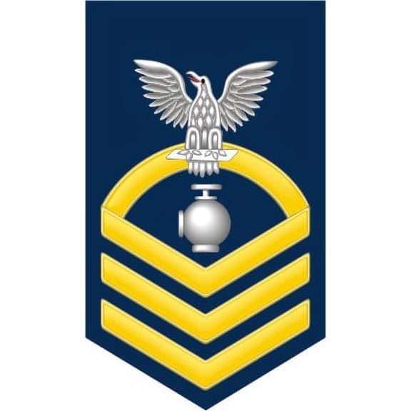 3.8 Inch Navy Chief Gold E-7 Utilitiesman UT Decal Sticker