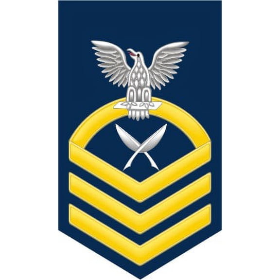 3.8 Inch Navy Chief Gold E-7 Yeoman YN Decal Sticker