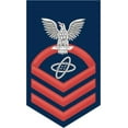 thumbnail image 1 of 3.8 Inch Navy Chief Red E-7 Electronics Technician ET Decal Sticker, 1 of 1