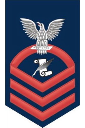 3.8 Inch Navy Chief Red E-7 Journalist JO Decal Sticker
