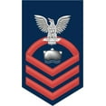 thumbnail image 1 of 3.8 Inch Navy Chief Red E-7 Mineman MN Decal Sticker, 1 of 1