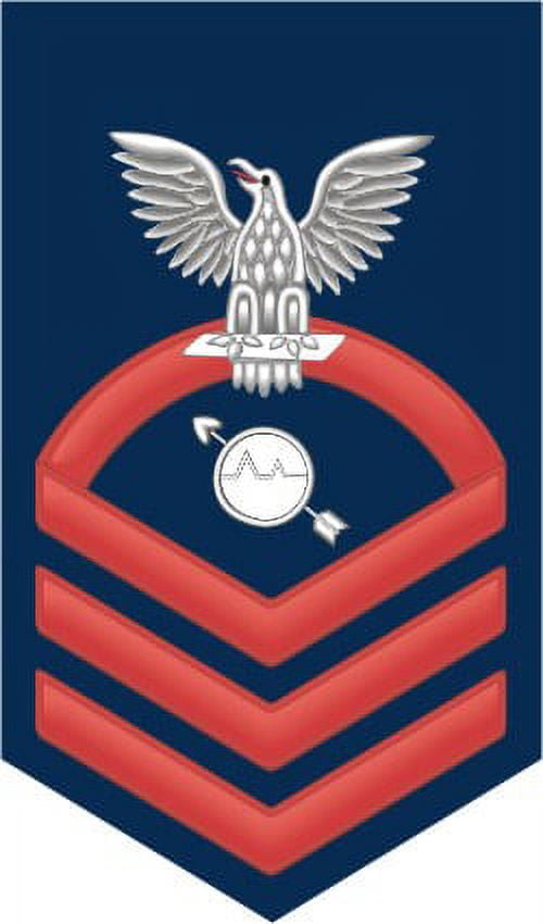 Navy Ops Sticker 3.8 Inch Navy Chief Red E-7 Operations Specialist OS Decal Sticker ...