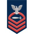 thumbnail image 1 of 3.8 Inch Navy Chief Red E-7 Torpedoman's Mate TM Decal Sticker, 1 of 1
