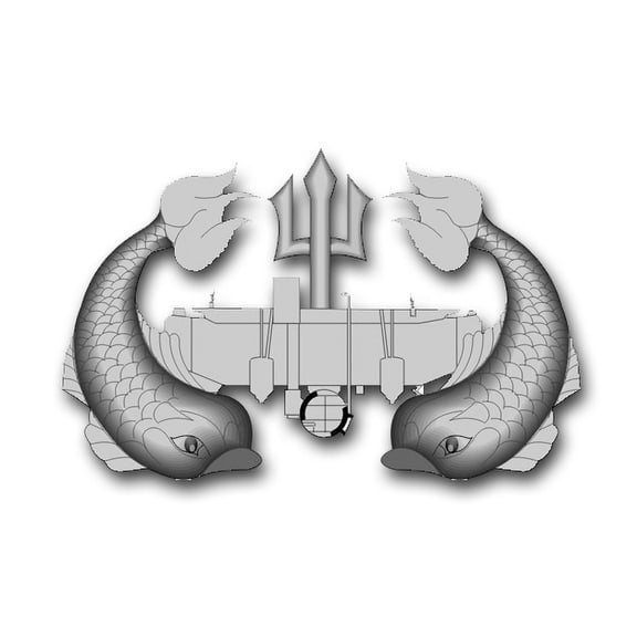 3.8 Inch Navy Deep Submergence Vinyl Transfer Decal