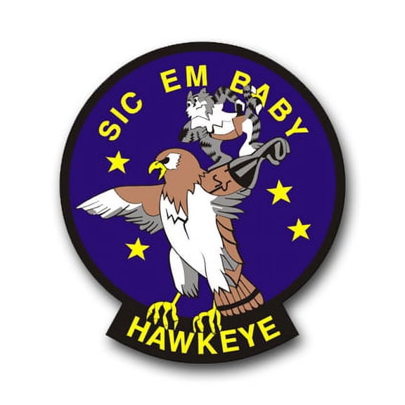 3.8 Inch Navy E-2 Hawkeye Patch Vinyl Transfer Decal