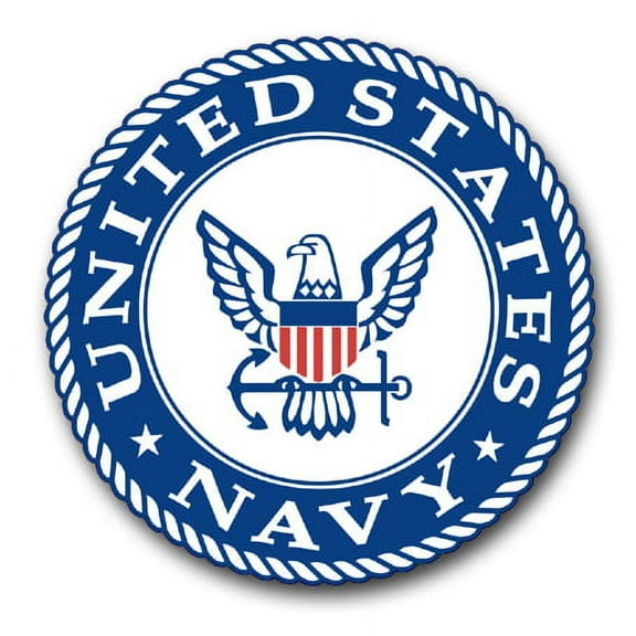 3.8 Inch Navy Emblem Vinyl Transfer Decal