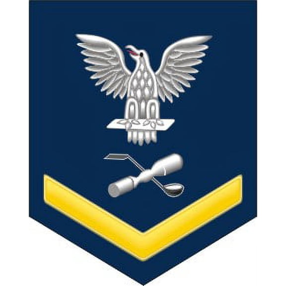 3.8 Inch Navy Gold E-4 Molder ML Decal Sticker