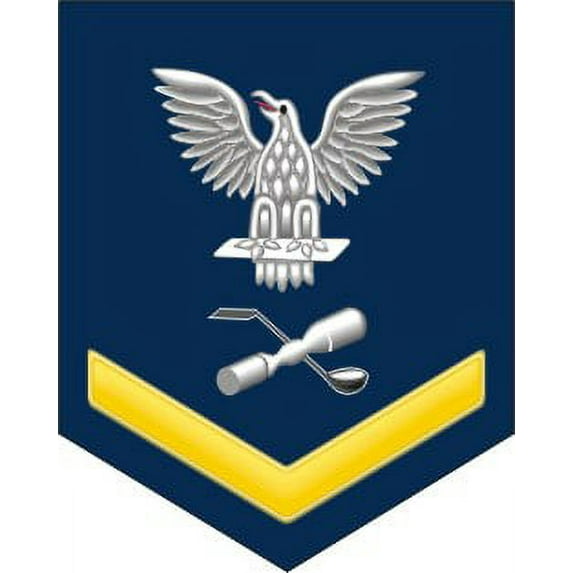3.8 Inch Navy Gold E-4 Molder ML Decal Sticker