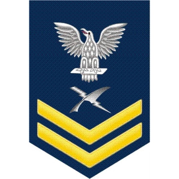 3.8 Inch Navy Gold E-5 Cryptographic Technician CT Decal Sticker