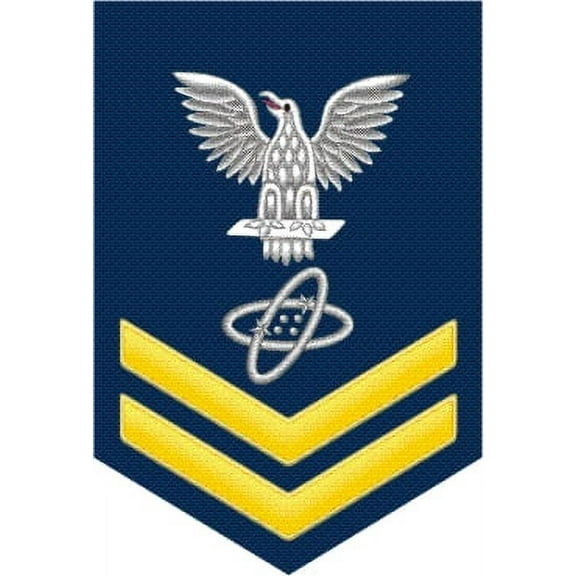 3.8 Inch Navy Gold E-5 Electronics Technician ET Decal Sticker