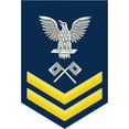 thumbnail image 1 of 3.8 Inch Navy Gold E-5 Signalman SM Decal Sticker, 1 of 1