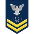 thumbnail image 1 of 3.8 Inch Navy Gold E-5 Sonar Technician ST Decal Sticker, 1 of 1