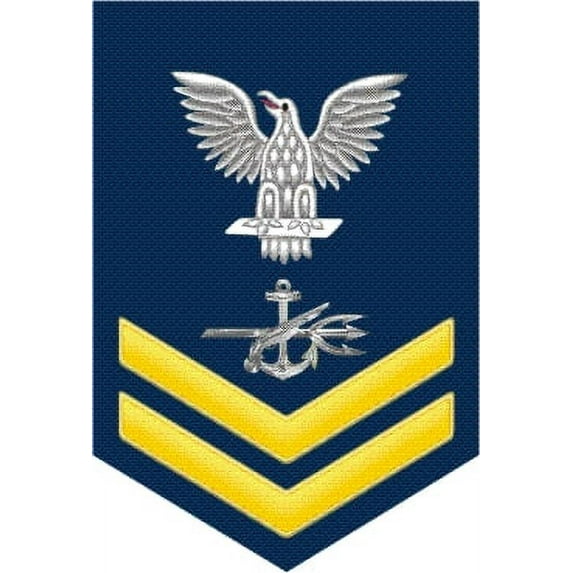3.8 Inch Navy Gold E-5 Special Warfare Operator SO Decal Sticker