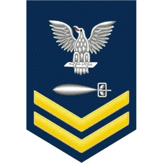 3.8 Inch Navy Gold E-5 Torpedoman's Mate TM Decal Sticker