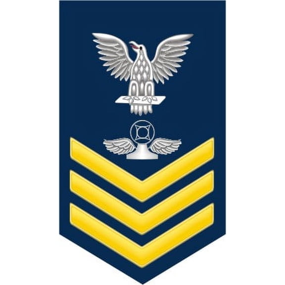 3.8 Inch Navy Gold E-6 Air Traffic Controller AC Decal Sticker