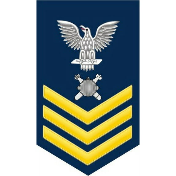 3.8 Inch Navy Gold E-6 Explosive Ordinance Disposal EOD Decal Sticker