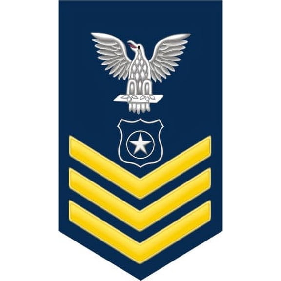 3.8 Inch Navy Gold E-6 Master At Arms MA Decal Sticker