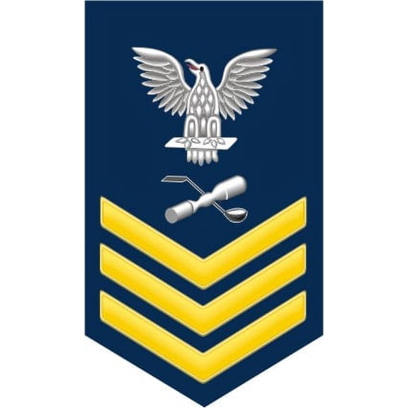 3.8 Inch Navy Gold E-6 Molder ML Decal Sticker