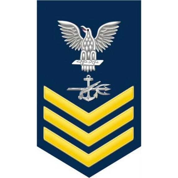 3.8 Inch Navy Gold E-6 Special Warfare Operator SO Decal Sticker