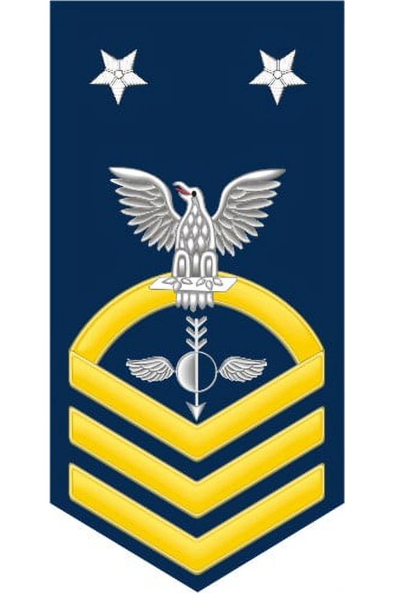 3.8 Inch Navy Master Chief Gold E-9 Aerographers Mate AG Decal Sticker