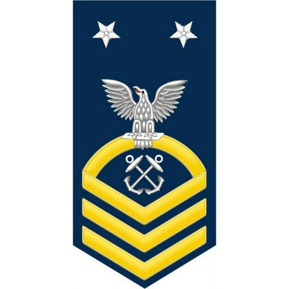 3.8 Inch Navy Master Chief Gold E-9 Boatswain's Mate BM Decal Sticker