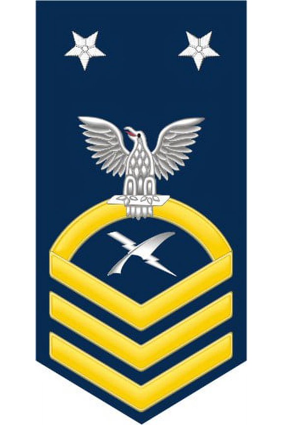 3.8 Inch Navy Master Chief Gold E-9 Cryptographic Technician CT Decal Sticker