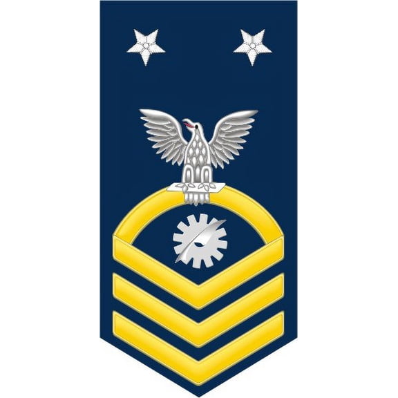 3.8 Inch Navy Master Chief Gold E-9 Data Processing Technician DP Decal Sticker