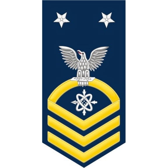 3.8 Inch Navy Master Chief Gold E-9 Data Systems Technician DS Decal Sticker