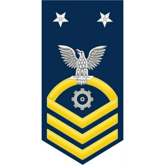 3.8 Inch Navy Master Chief Gold E-9 Engineman EN Decal Sticker