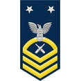 thumbnail image 1 of 3.8 Inch Navy Master Chief Gold E-9 Gunner's Mate GM Decal Sticker, 1 of 1