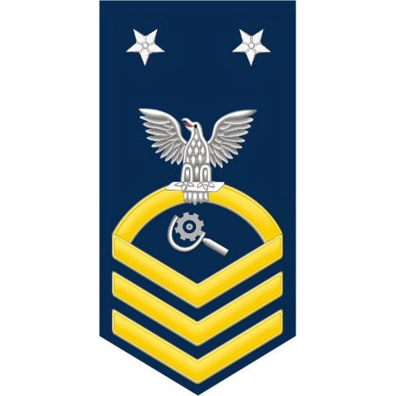 3.8 Inch Navy Master Chief Gold E-9 Machinery Repairman MR Decal Sticker